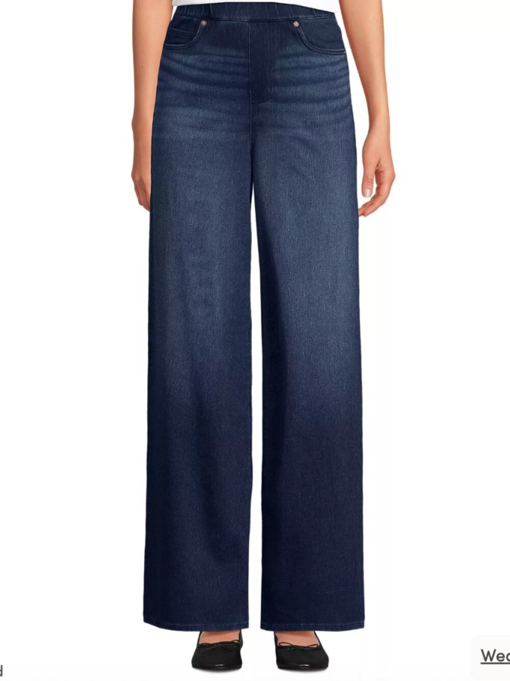 Women's Lands End Starfish Denim High Rise Wide Leg Jeans; BRAND NEW; sz XL (18)
